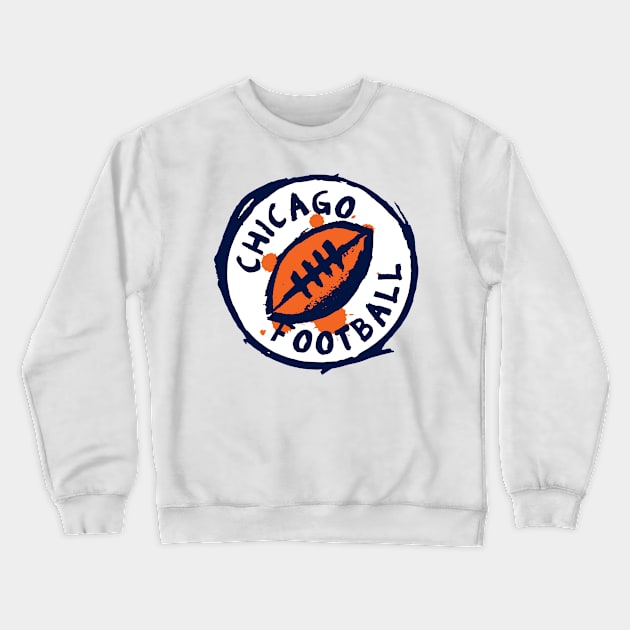 Chicago Football 01 Crewneck Sweatshirt by Very Simple Graph